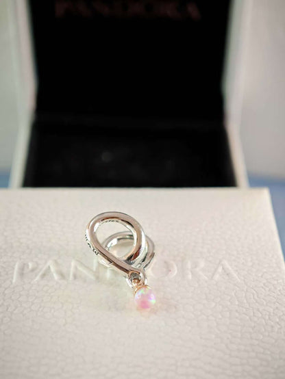 Two-tone Wrapped Heart Charm