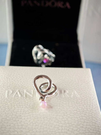 Two-tone Wrapped Heart Charm