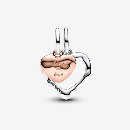 Joined Hearts Dangle Charm