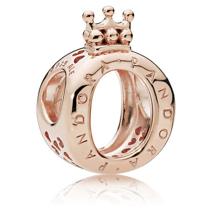 Rose Crown Logo Charm