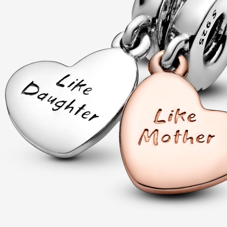 Rose Mother and Daughter Love Dangle