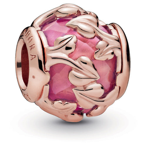 Rose Decorative Leaves Charm