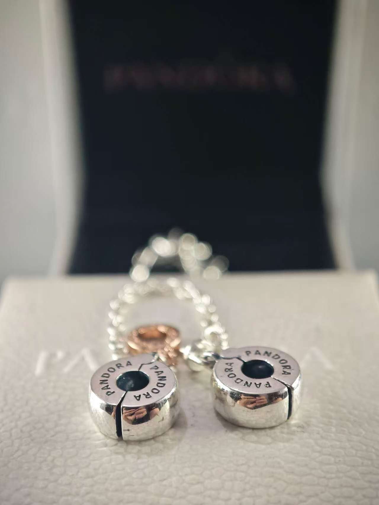 Dangling Crown O Safety Chain Charm