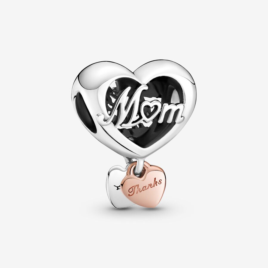Rose Thank You Mom Charm
