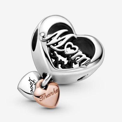 Rose Thank You Mom Charm