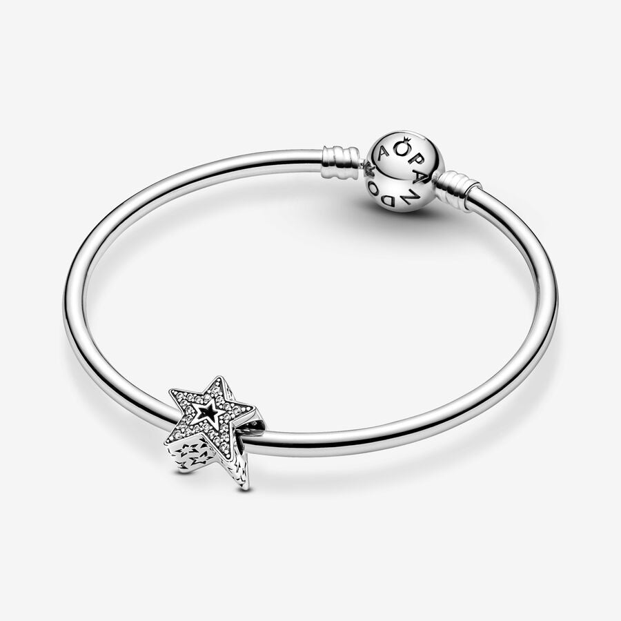 Sparkling Asymmetric Star Charm