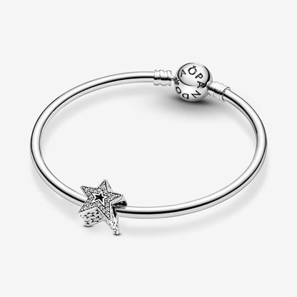 Sparkling Asymmetric Star Charm