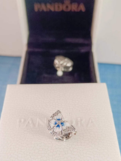 Blue Butterfly Sparkling Charm