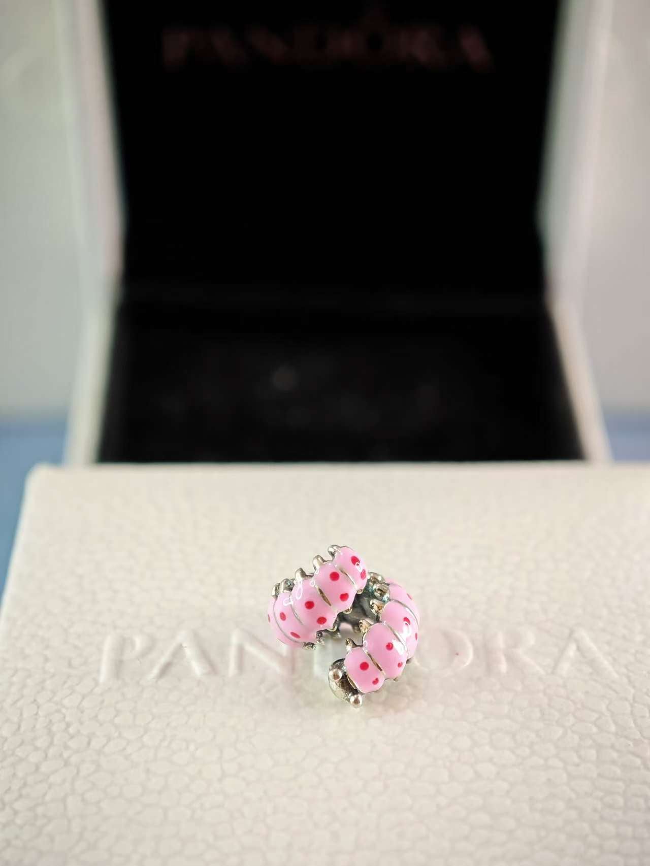 Cute Curled Caterpillar Charm