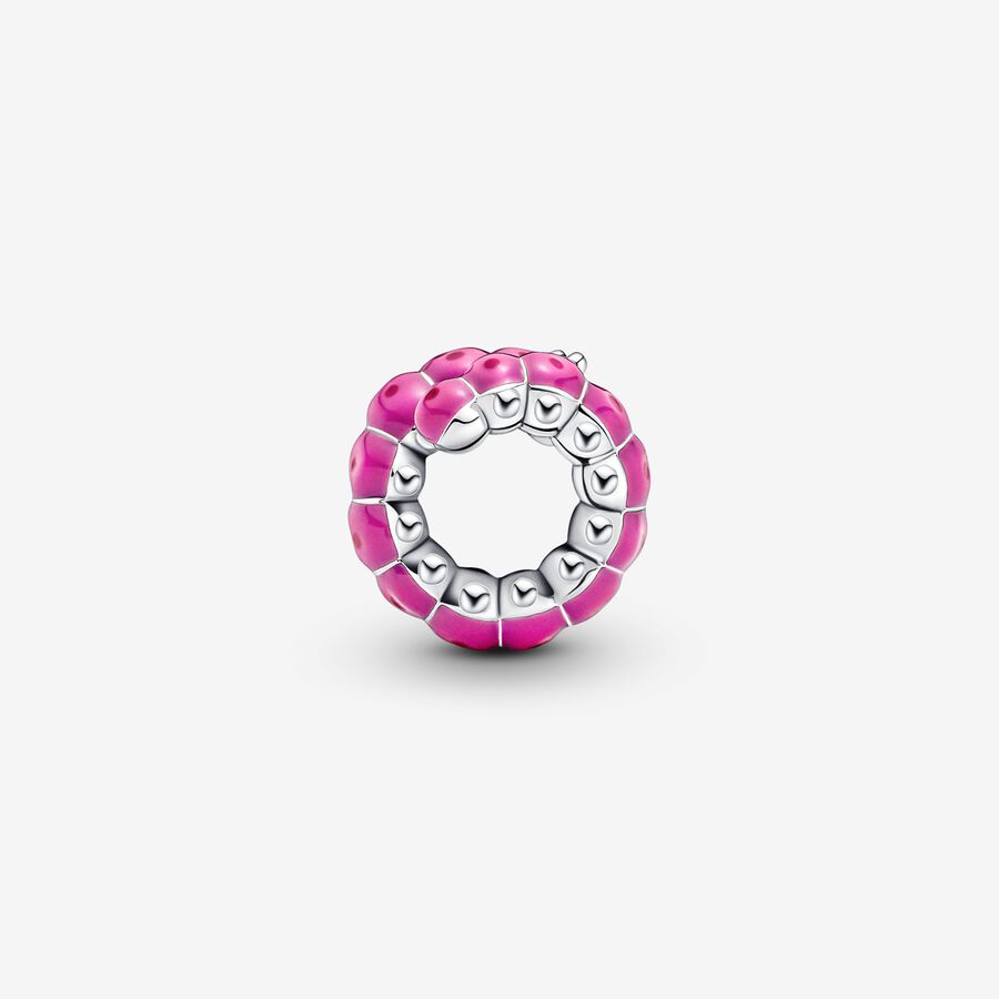 Cute Curled Caterpillar Charm