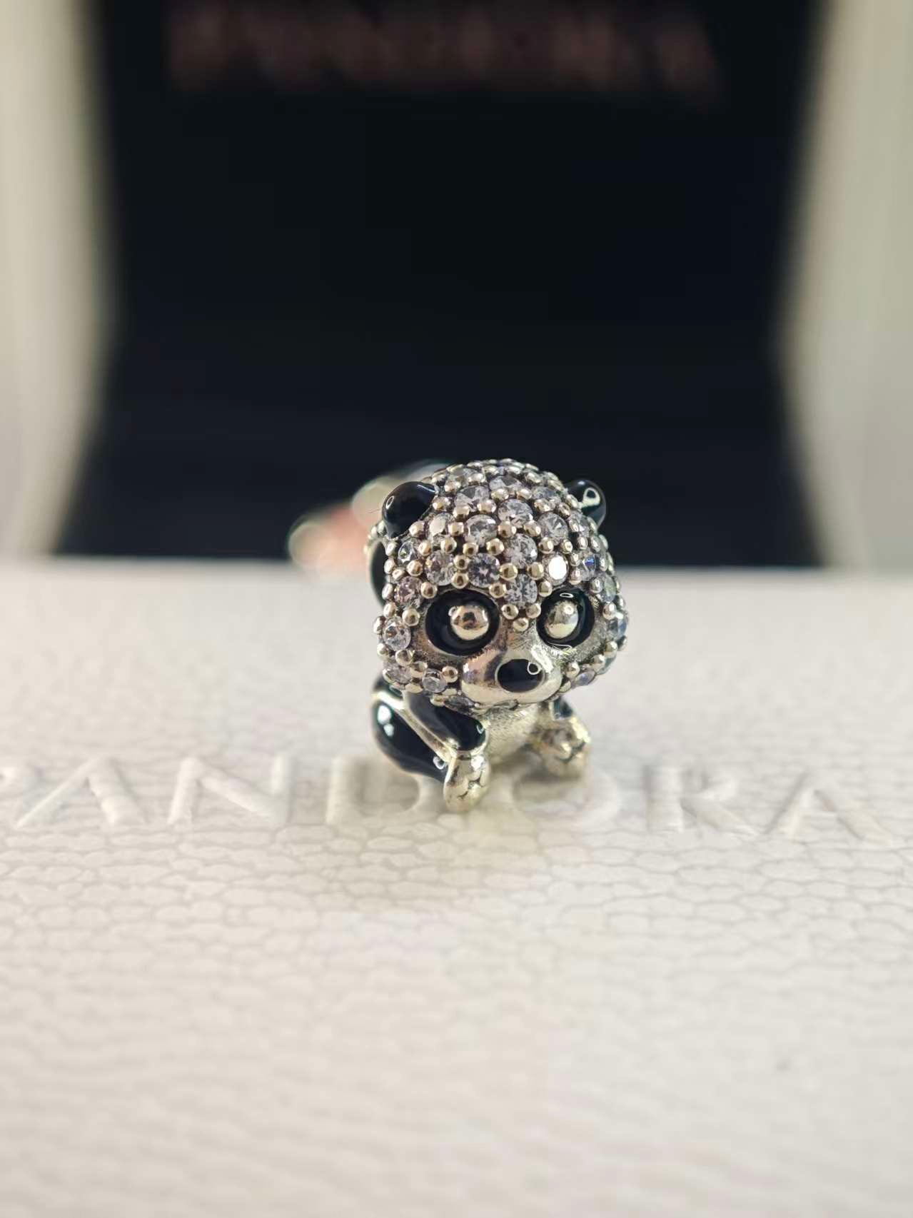 Sparkling Cute Panda Charm