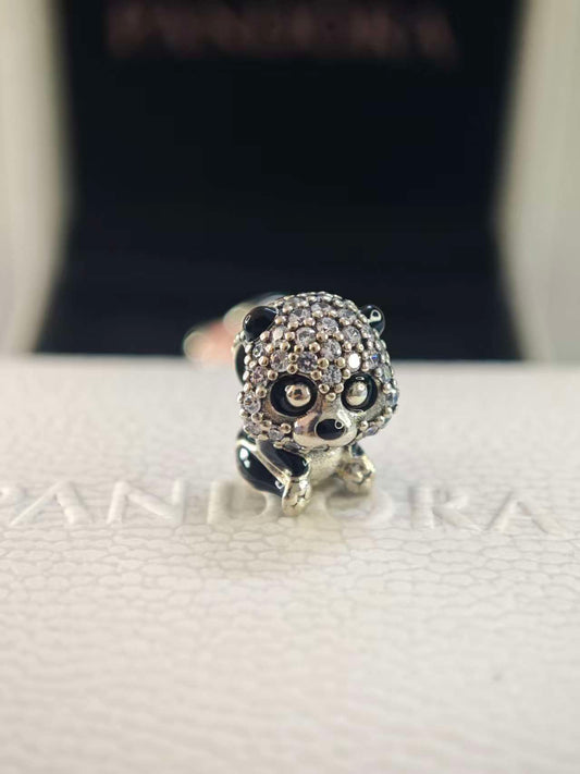 Sparkling Cute Panda Charm