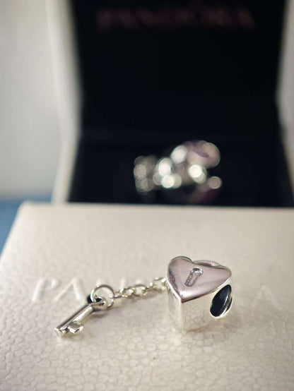 Silver Key to My Heart Charm
