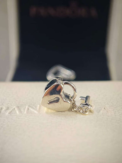 Silver Key to My Heart Charm