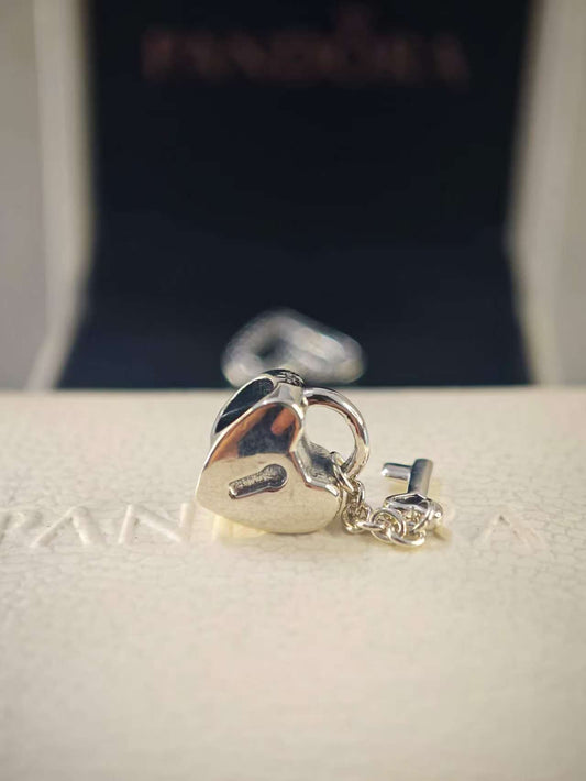 Silver Key to My Heart Charm