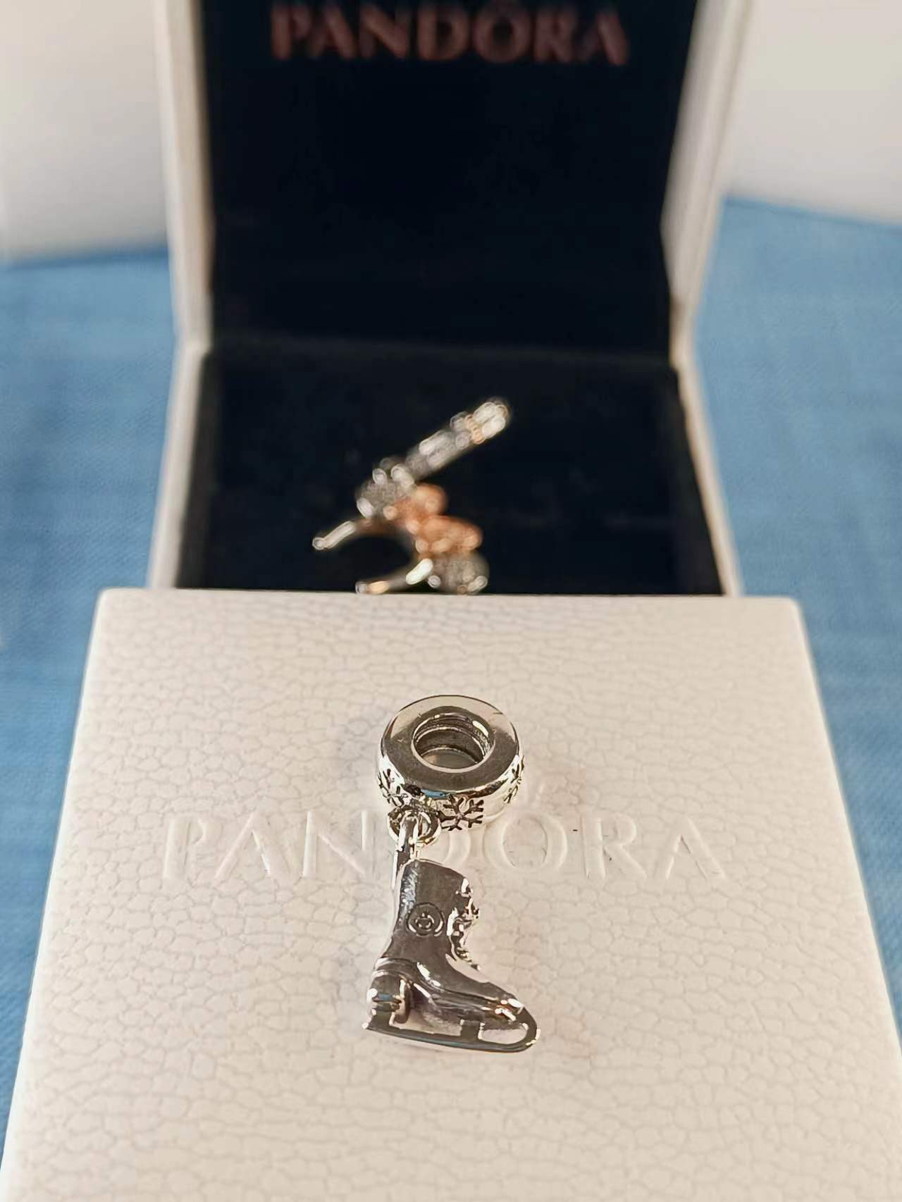 Ice Skate Dangle Charm