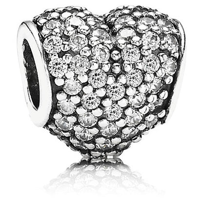 Pave Heart with Clear Zirconia