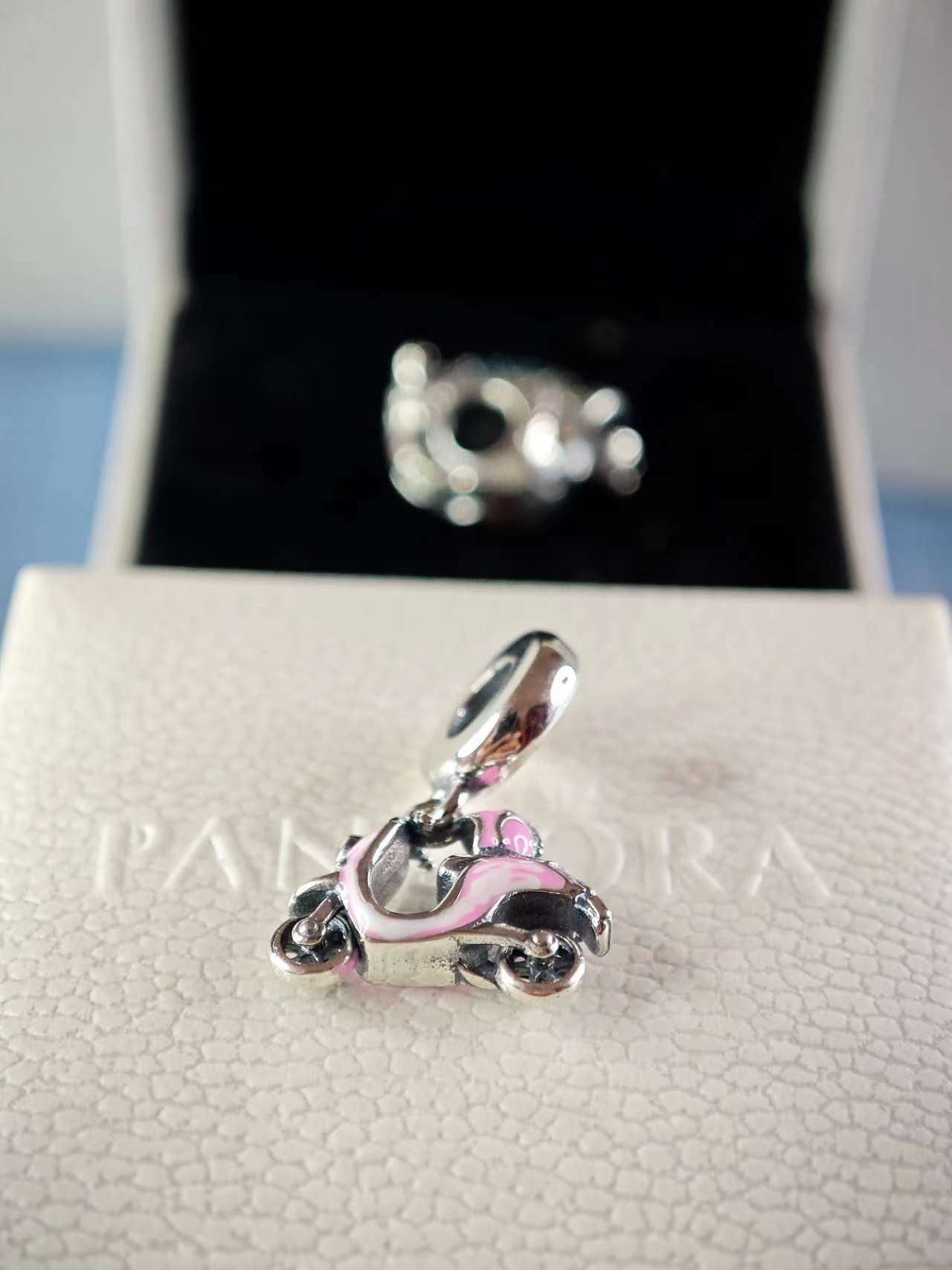 Pink Scooter Dangle Charm