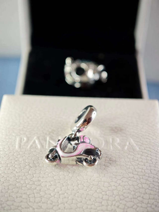 Pink Scooter Dangle Charm