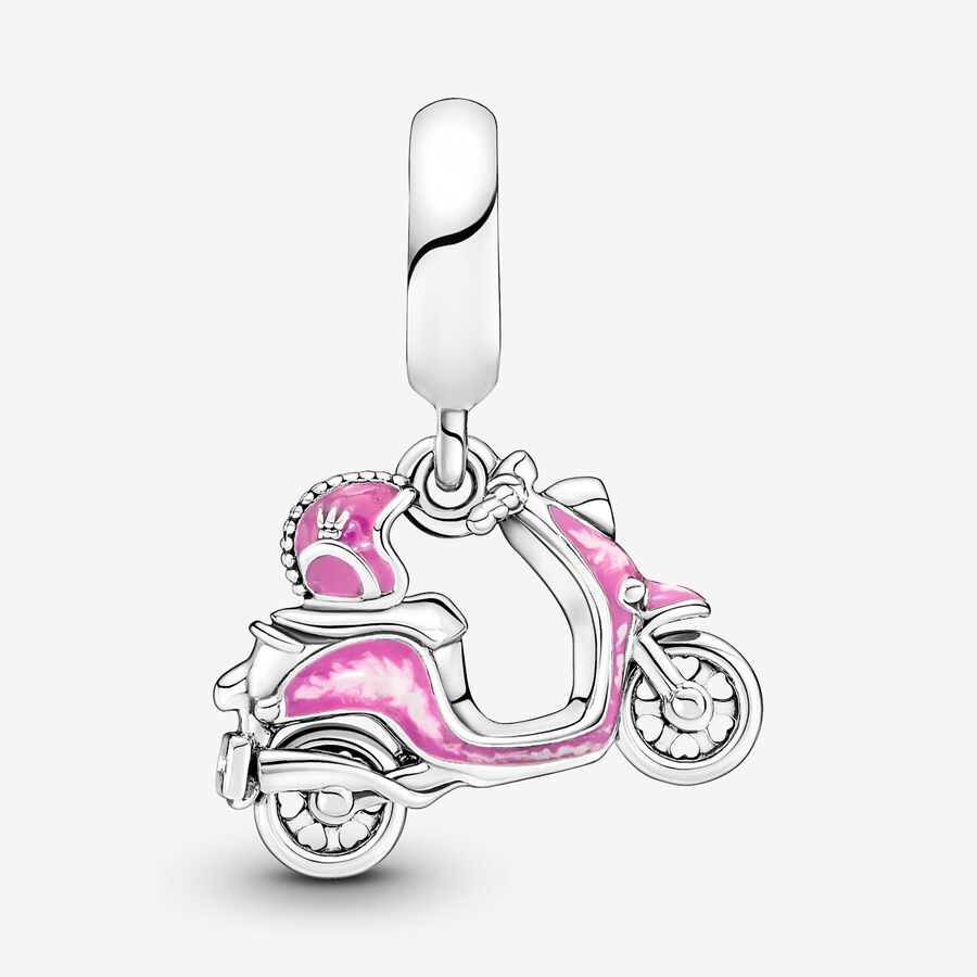 Pink Scooter Dangle Charm