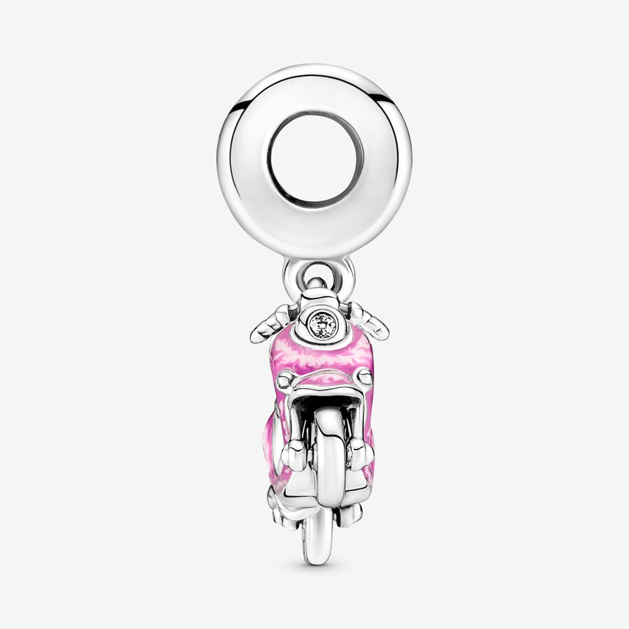 Pink Scooter Dangle Charm