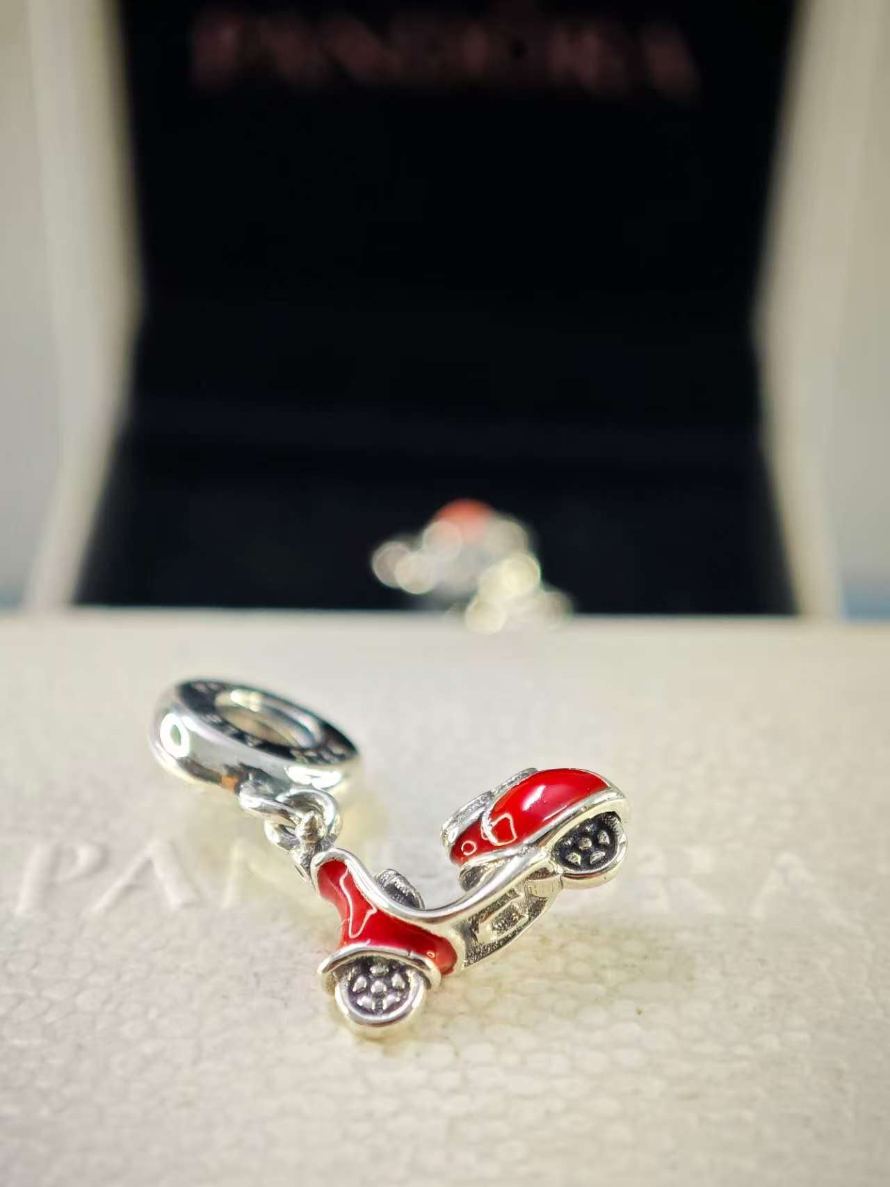 Red Scooter Dangle Charm