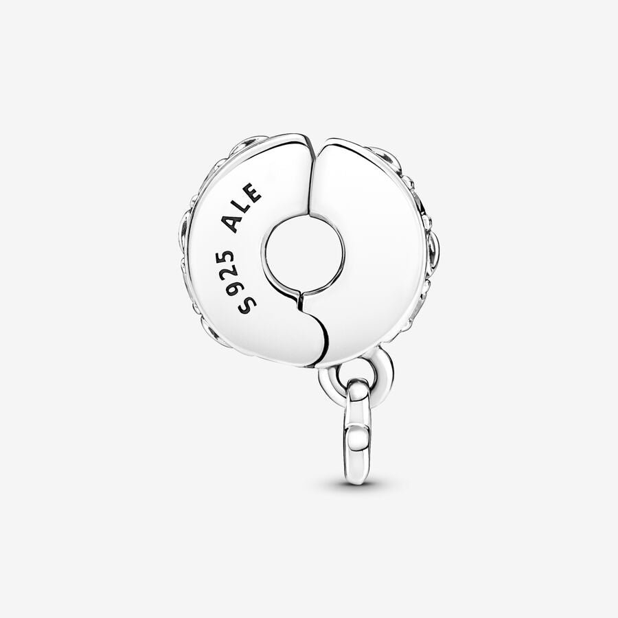 Family Always Pavé Clip Charm Sterling Silver
