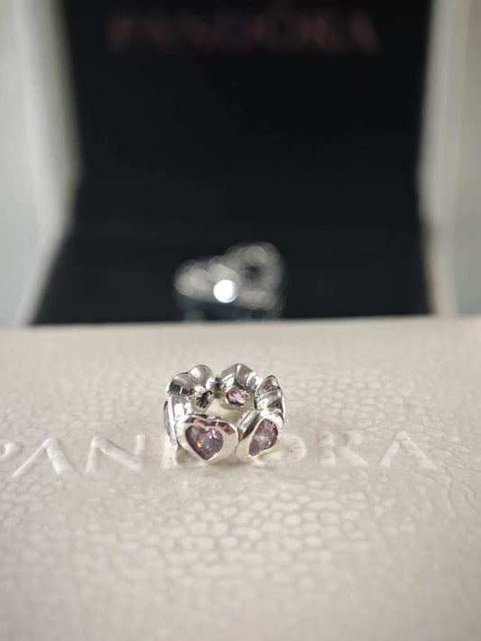 Space in My Heart with Salmon Zirconia