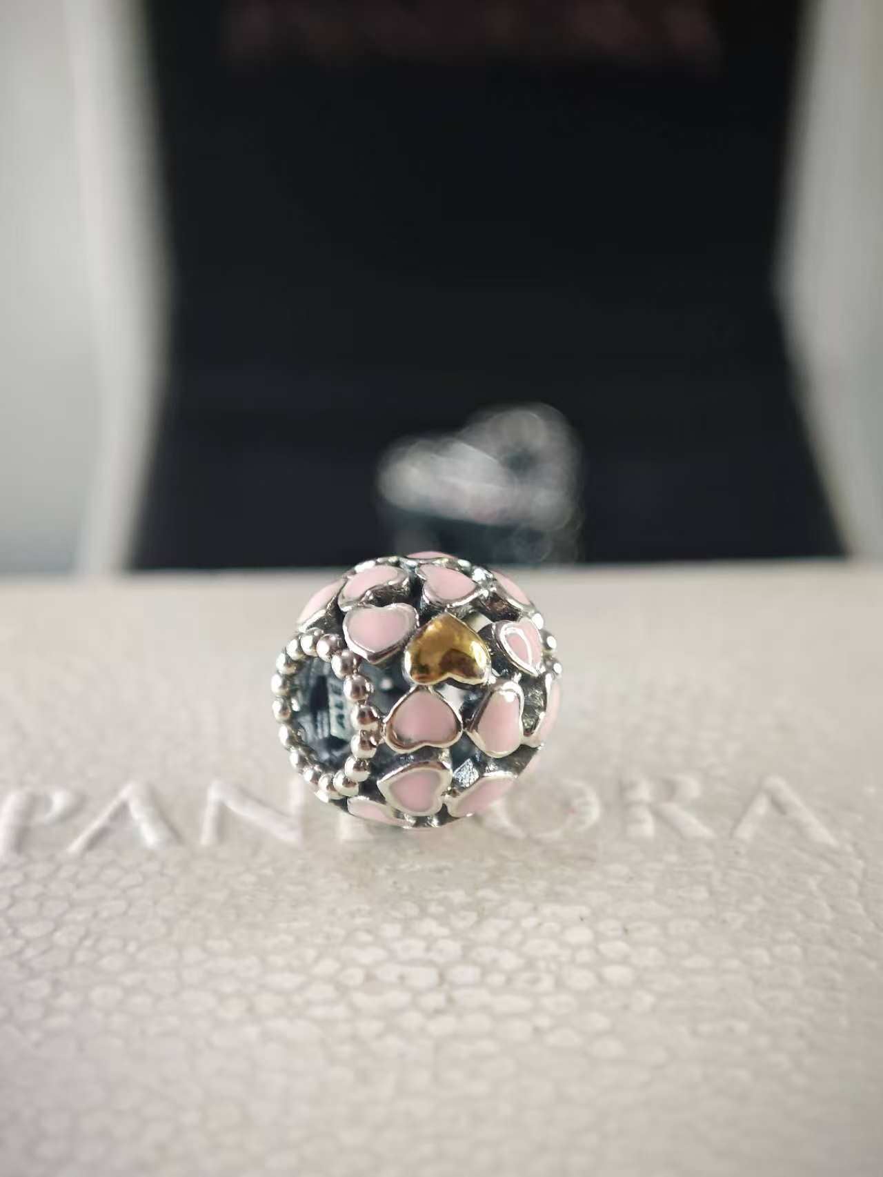 Abundance of Love Charm with Pink Enamel