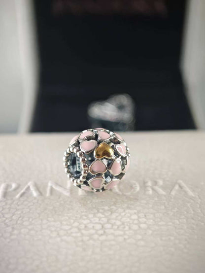 Abundance of Love Charm with Pink Enamel