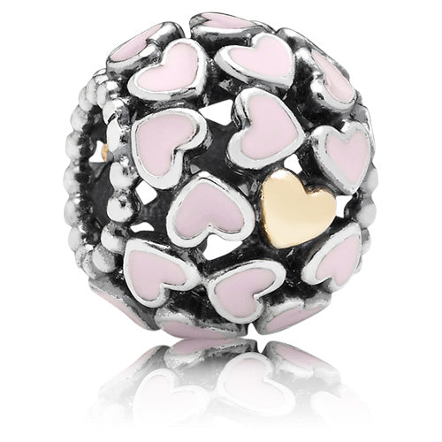 Abundance of Love Charm with Pink Enamel