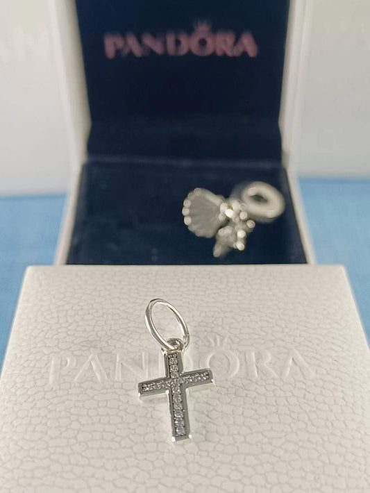 Sparkling Cross Dangle Charm