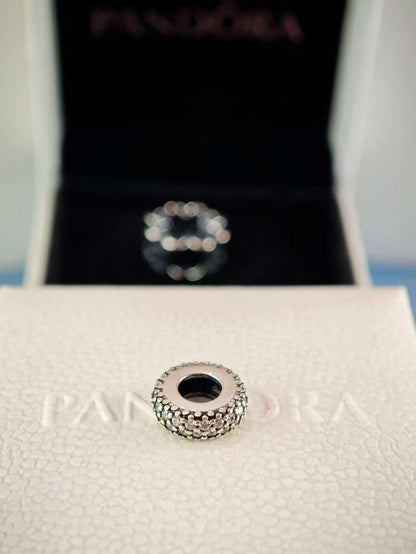 Clear Sparkle Spacer Charm
