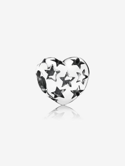 Starry Heart Openwork Charm