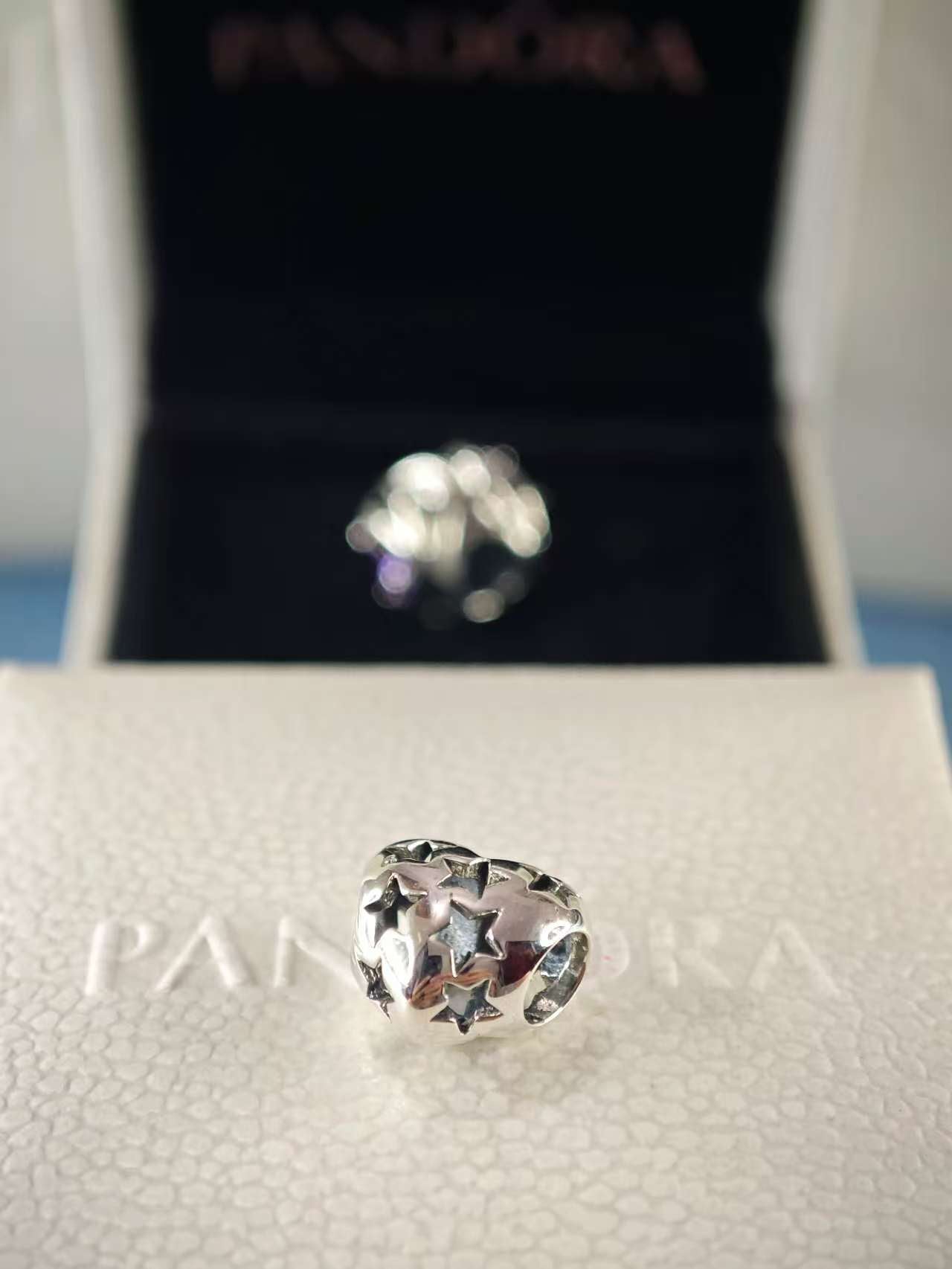 Starry Heart Openwork Charm