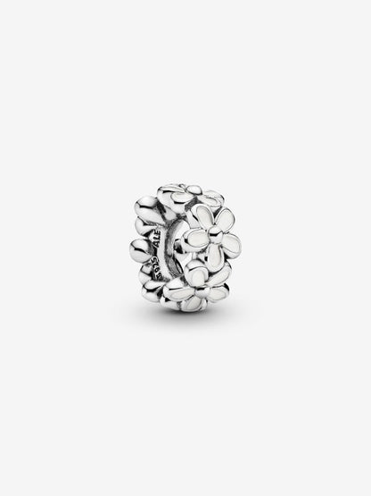 White Daisy Flower Spacer Charm