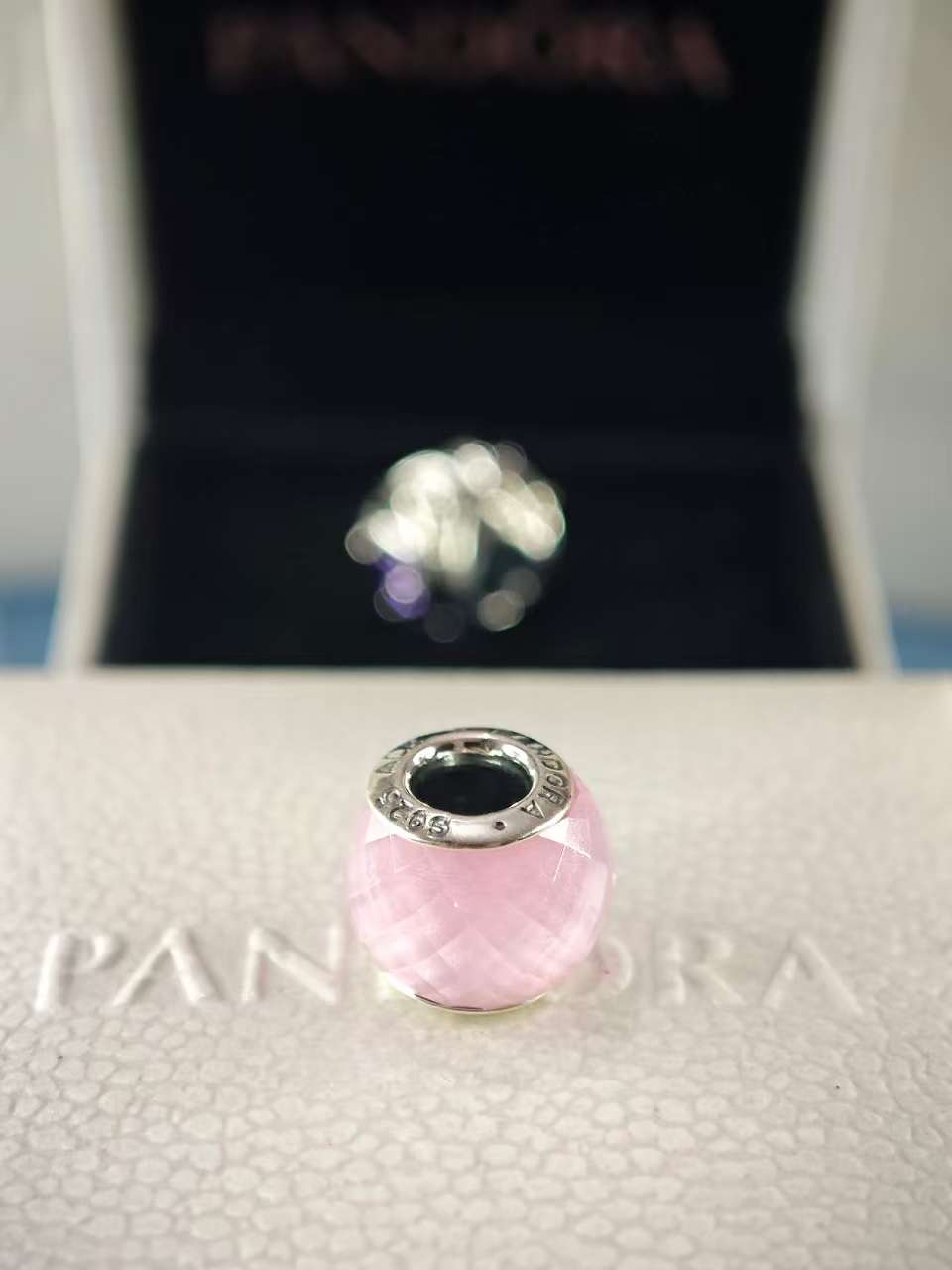 Petite Facets Charm with Pink Zirconia