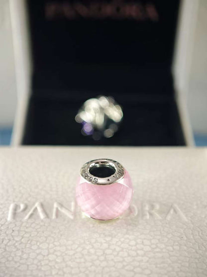 Petite Facets Charm with Pink Zirconia