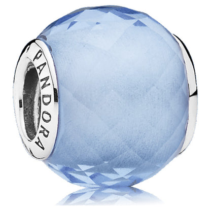 Petite Facets Charm with Synthetic Blue Quartz