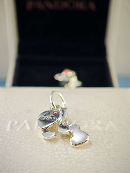I Love Music Dangle Charm