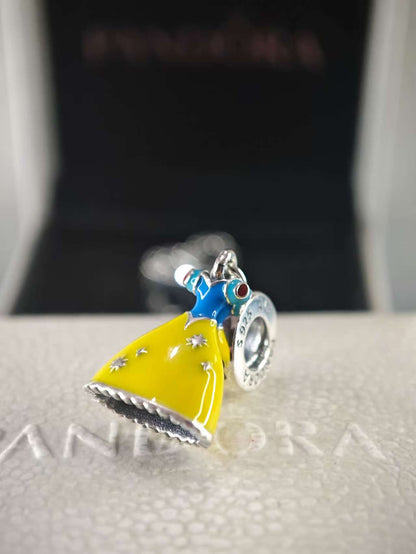 Disney Snow White's Light Yellow Dress Dangle