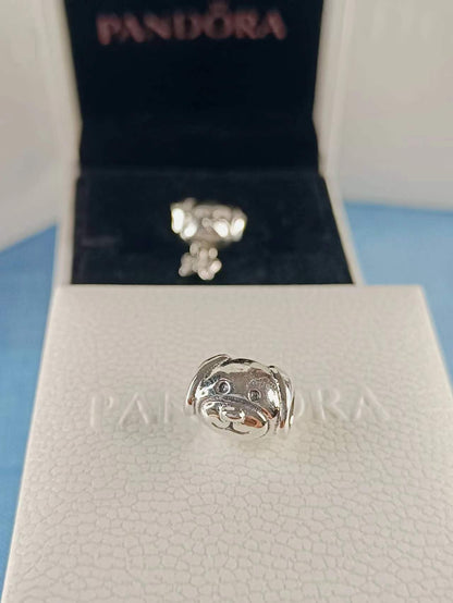 Dog silver charm