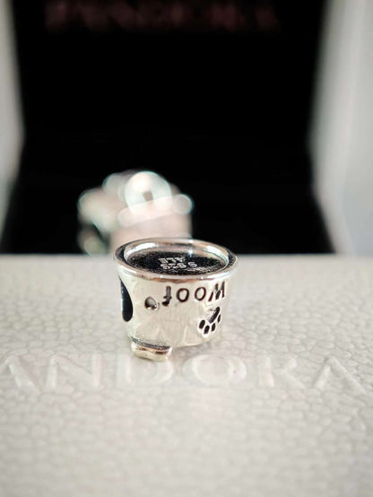 Woof Dog Bowl Charm