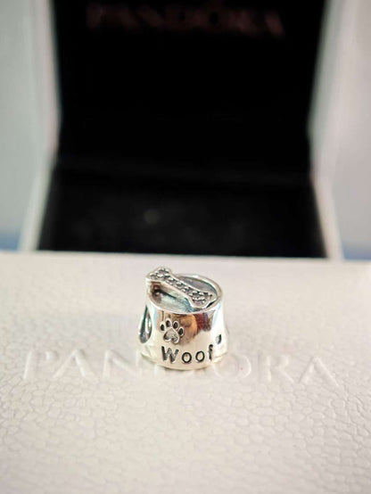 Woof Dog Bowl Charm