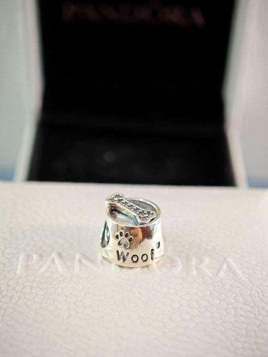 Woof Dog Bowl Charm