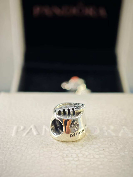 Meow Cat Bowl Charm