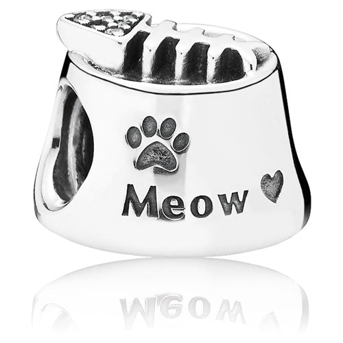 Meow Cat Bowl Charm