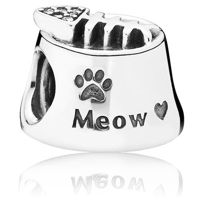 Meow Cat Bowl Charm