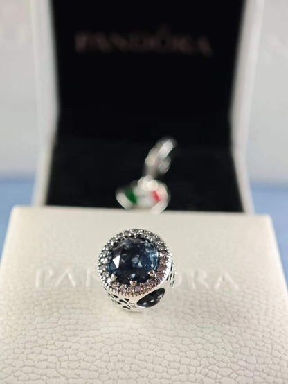 Sparkling Dark Blue Charm
