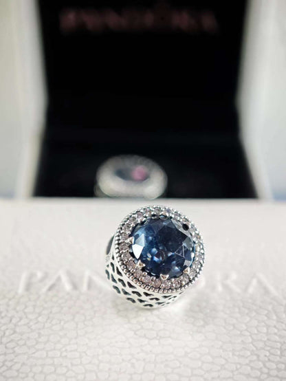 Sparkling Dark Blue Charm